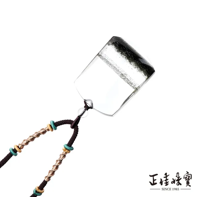 【正佳珠寶】綠幽靈 超頂級玻璃體 千層聚寶盆無事牌 44.3g 綠幽靈吊墜