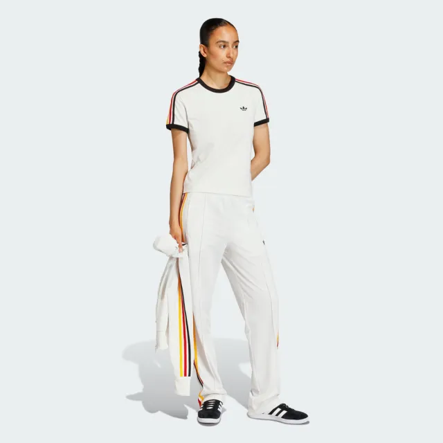 【adidas 愛迪達】3s Tee Slim 女 T恤 運動上衣 休閒短袖 復古 白(KE9381)