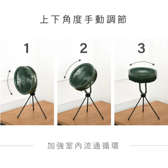 【KINYO】7吋無線遙控充電風扇(桌立扇、吊扇、附腳架 福利品)