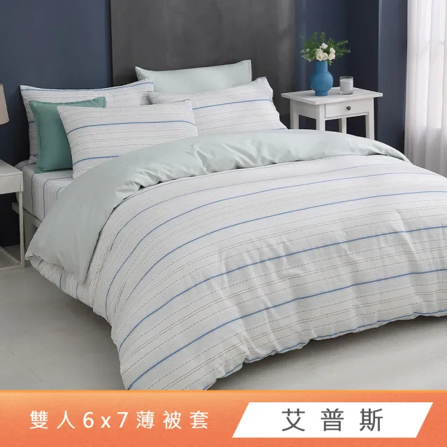 【HongYew 鴻宇】台灣製100%精梳棉 薄被套 雙人(多款)
