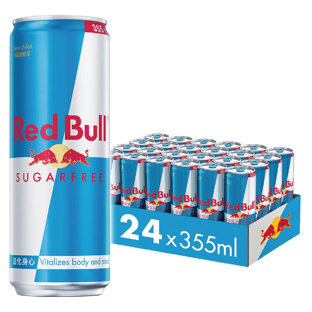 【Red Bull】RedBull紅牛無糖能量飲料355mlx24罐/箱