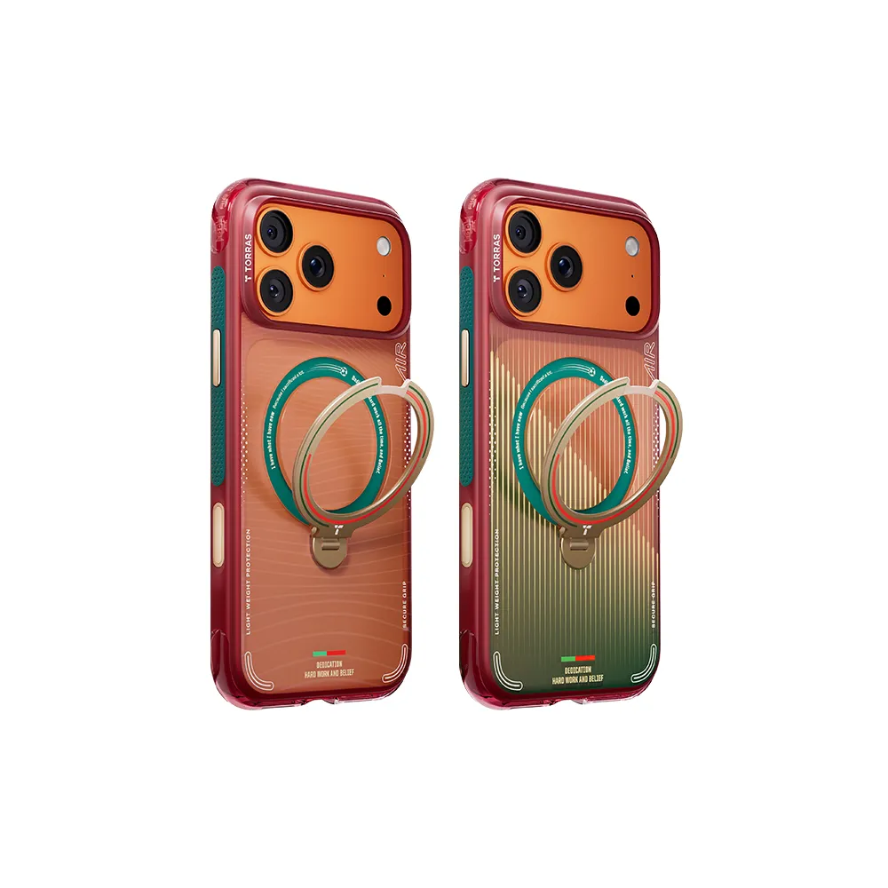 【TORRAS 圖拉斯】Ostand Q3 Air 葡萄牙國家隊 iPhone 17/16系列磁吸四象限旋轉支架氣囊防摔手機殼