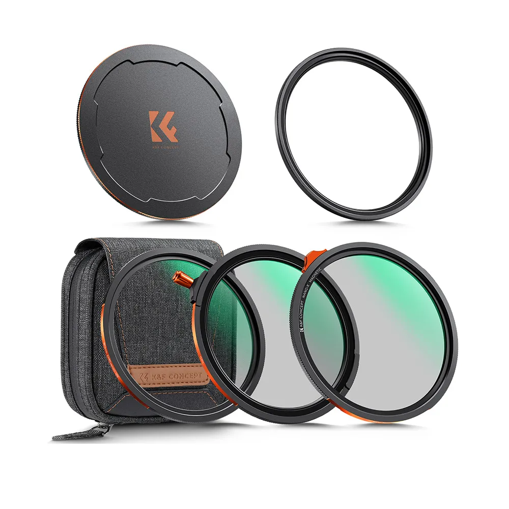 【K&F Concept】Nano-X磁吸式鏡頭濾鏡套組 CPL/ND2–32/黑柔焦 1/4 濾鏡 67mm (公司貨)
