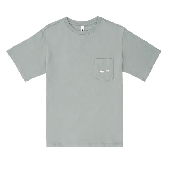 【5th STREET】短袖 短t 上衣 t恤 TEE 有機棉 中性 綠色(570917)