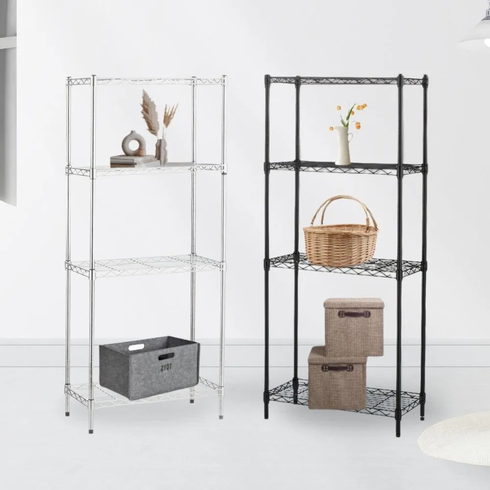 【KIWISH】鐵架MIT輕型四層架60x35x150cm-雙色(鐵架/收納架/層架/置物架/置物層架/廚房架/鐵力士架)