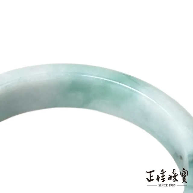 【正佳珠寶】翡翠 高品飄蘭花 18.5圍 58.5mm 天然緬甸A貨翡翠手鐲