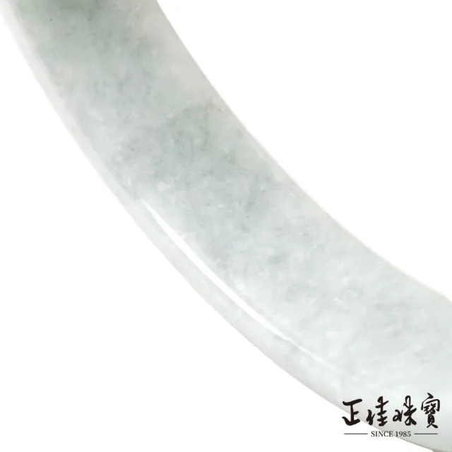【正佳珠寶】翡翠 高品帶淺陽綠 18.5圍 58.2mm 天然緬甸A貨翡翠手鐲