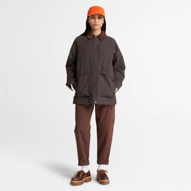 【Timberland】女款咖啡色工裝長褲(0YH53AJD)