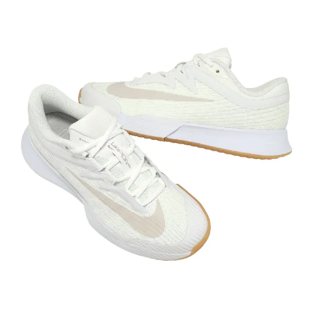 【NIKE 耐吉】硬地網球鞋 匹克球鞋 W Zoom Vapor Pro 3 HC 女鞋 男鞋 白 FZ2158-102