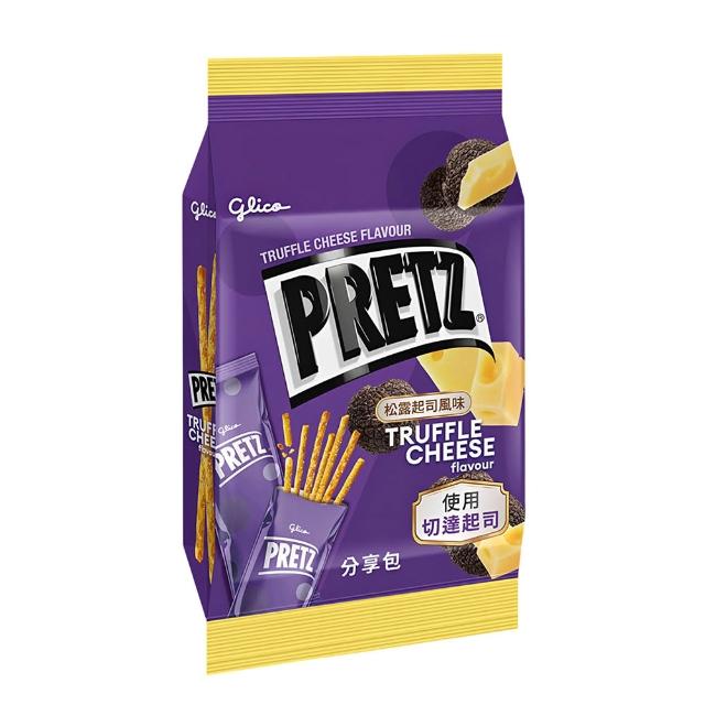 【Glico 格力高】官方直營 PRETZ百力滋 松露起司風味棒分享包 (餅乾/零食)