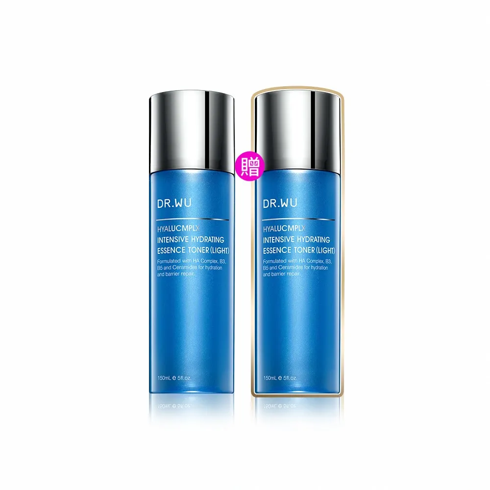 【DR.WU 達爾膚】玻尿酸保濕精華化妝水150ML(清爽型 2入組)