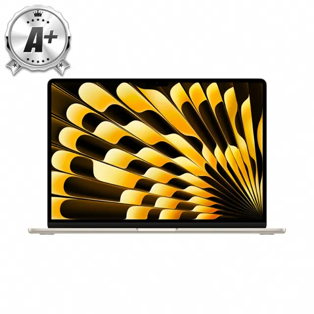 【Apple】A+級福利品 MacBook Air 15吋 2025 M4晶片 10核心CPU 10核心GPU 16G RAM/256G SSD（A3241）