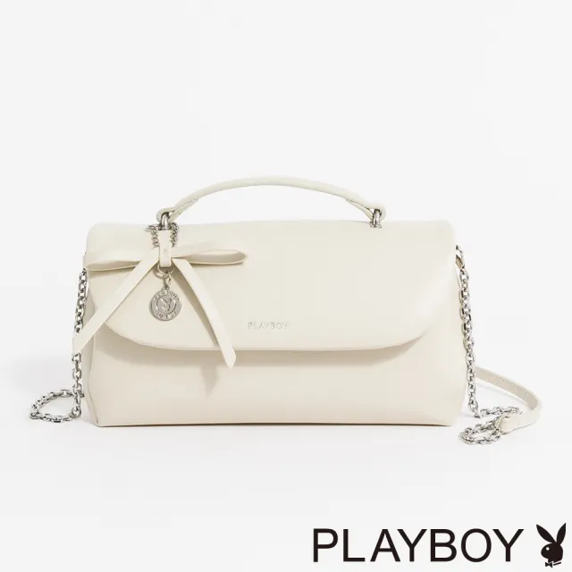 【PLAYBOY】翻蓋斜背包 Daily Sweetness系列 - 米色