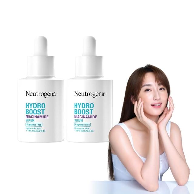 【Neutrogena 露得清】水活保濕菸鹼醯胺精華(30mlx2入組)