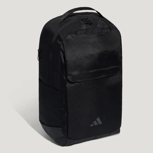 【adidas 愛迪達】後背包 運動包 書包 旅行包 大容量 雙層 CMMT BP 黑 KY9918(2958)