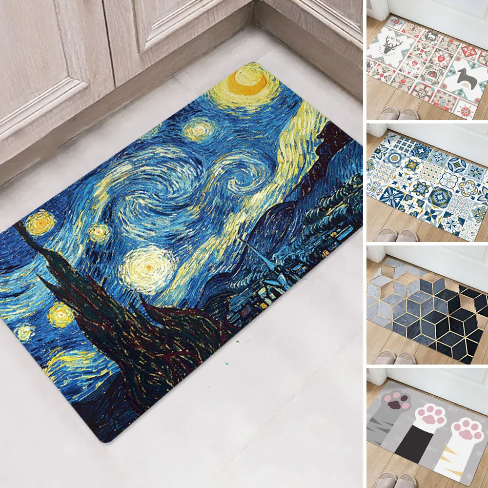 【半島良品】頂級防油防滑皮革地墊_45x75cm(廚房 門口 止滑 防水 免打理 回彈 地墊 地毯 防摔)