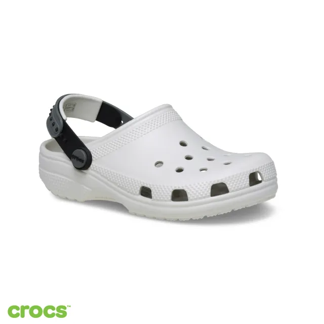 【Crocs】童鞋 大童 經典夜光克駱格 洞洞鞋 灰光色/七彩色(213933-1BL)