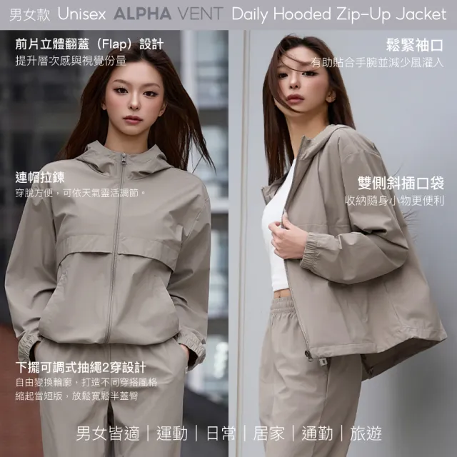 【STL】出清 韓國 AlphaVent 防曬抗UV 涼感 戶外機能運動 蓋臀登山露營 連帽外套 大尺碼 (多色)