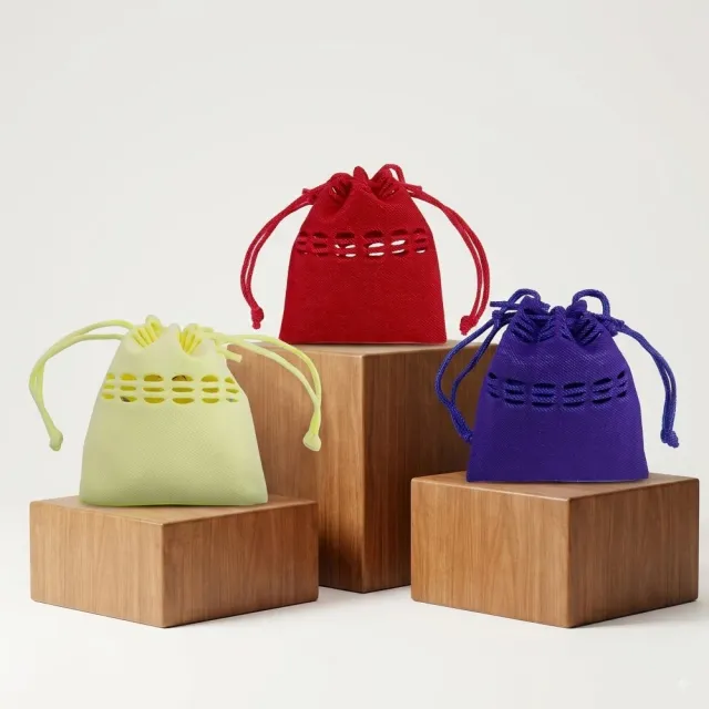 【ISSEY MIYAKE 三宅一生】GG系列MOKKO POCKET束口收納袋/化妝包(任選)