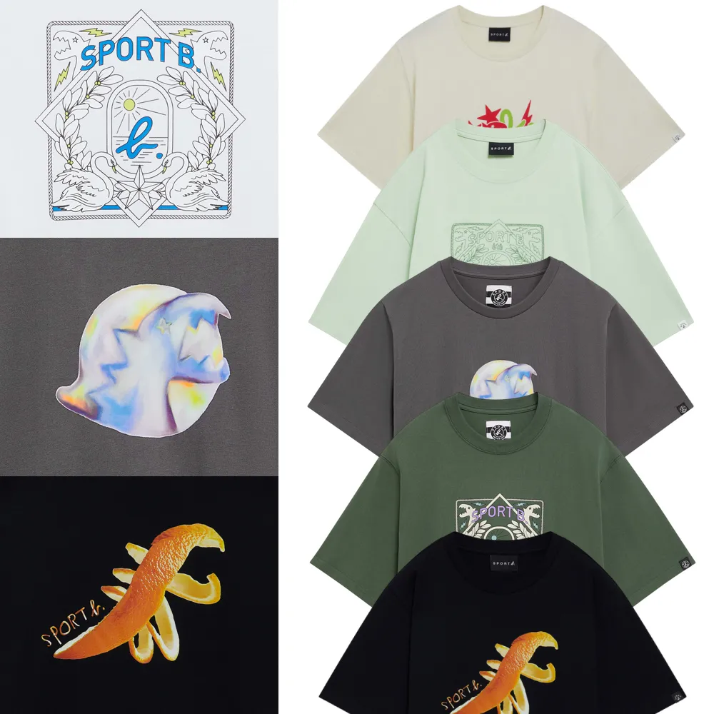 【agnes b.】Sport b. 男裝 趣味 logo 短袖 T恤(多款任選)
