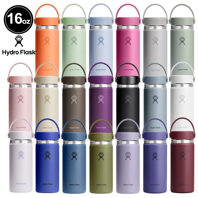【Hydro Flask】16oz/473ml 寬口 提環 保冰 保溫瓶 多色可選(超強保冰 方便攜帶 無毒 重視食安)