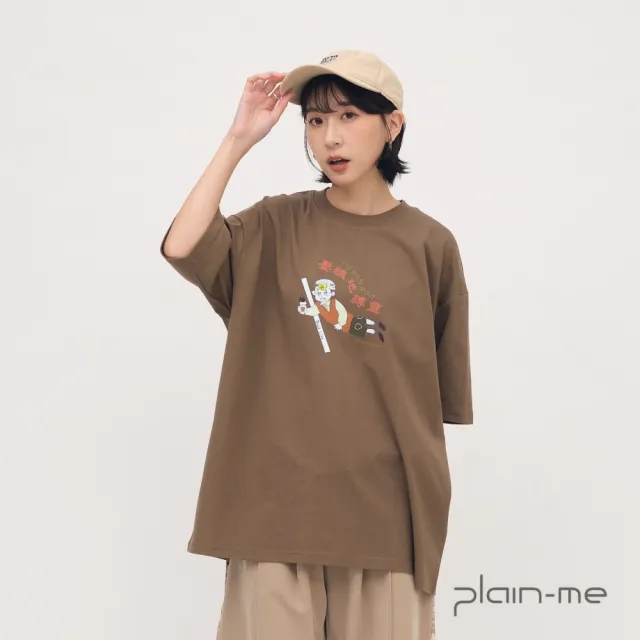 【plain-me】JNP 短袖 短TEE 男女短袖 圖TEE 輕盈 休閒上衣 壓線地縛靈TEE_JNP01207-262
