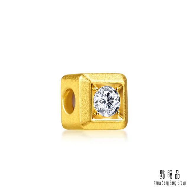 【點睛品】Charme Nano 凝光．方 鑽石黃金串珠