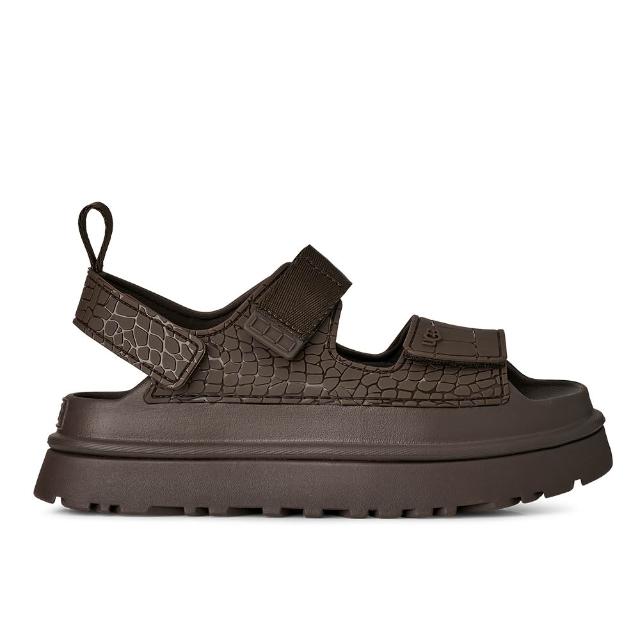 【UGG】涼鞋女鞋 厚底涼鞋 防水涼鞋 GoldenGlow Embossed 深灰綠 UG1175311DNSS