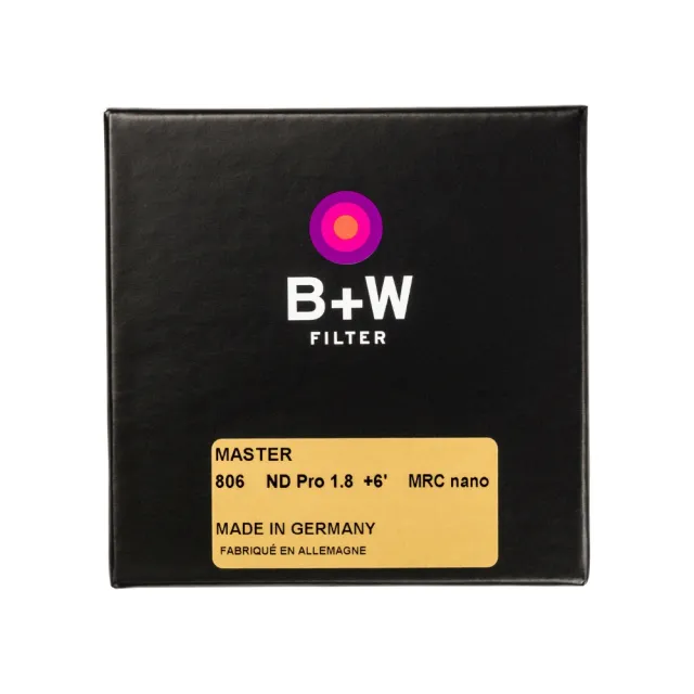 【B+W】Master 806 ND 1.8 MRC nano ND64 82mm 減光鏡