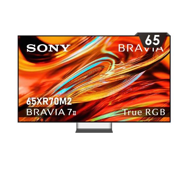 【SONY 索尼】BRAVIA 7II 65型 True RGB 4K XR HDR Google TV顯示器(Y-65XR70M2)
