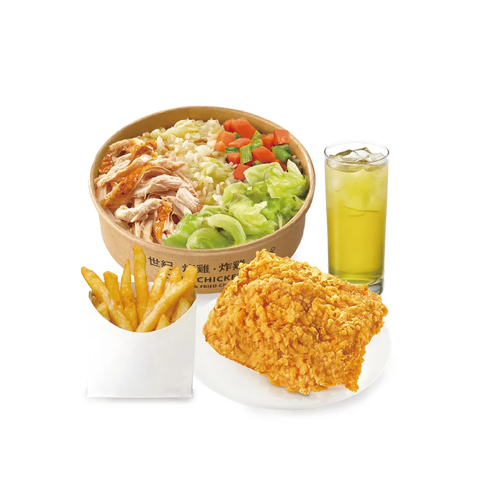 【21 PLUS 風味館】2635 炸雞手撕雞飯獨享餐 好禮即享券