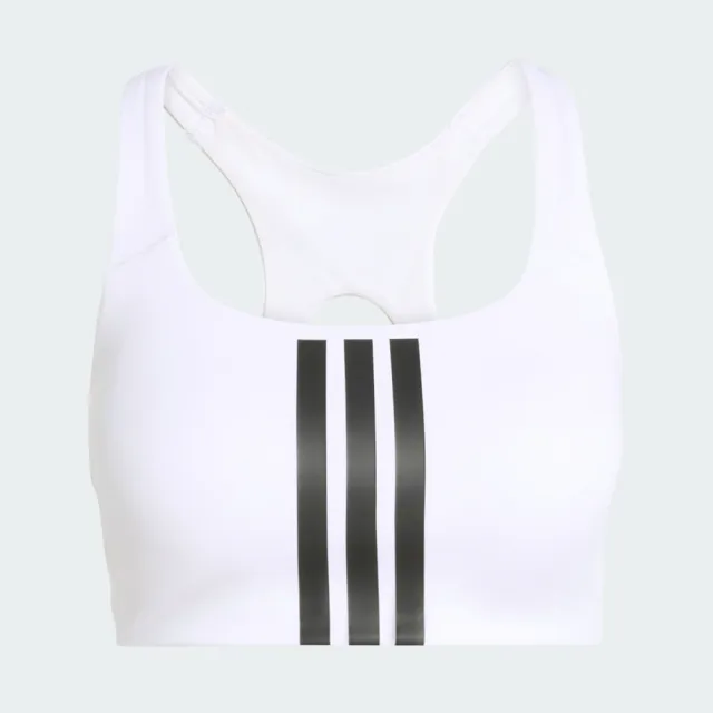 【adidas 愛迪達】Opt 3s Ms Bra 女 運動內衣 白 黑 亞版(KA0103)