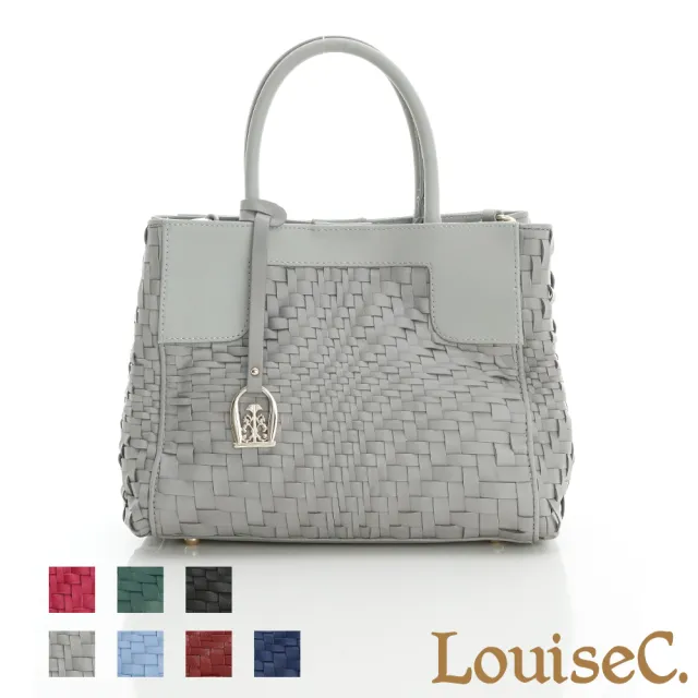 【LouiseC.】雙11 Tree House 羊皮 手工編織 經典中型托特TOTE 手提斜背真皮方包 7色 73L05-0001A