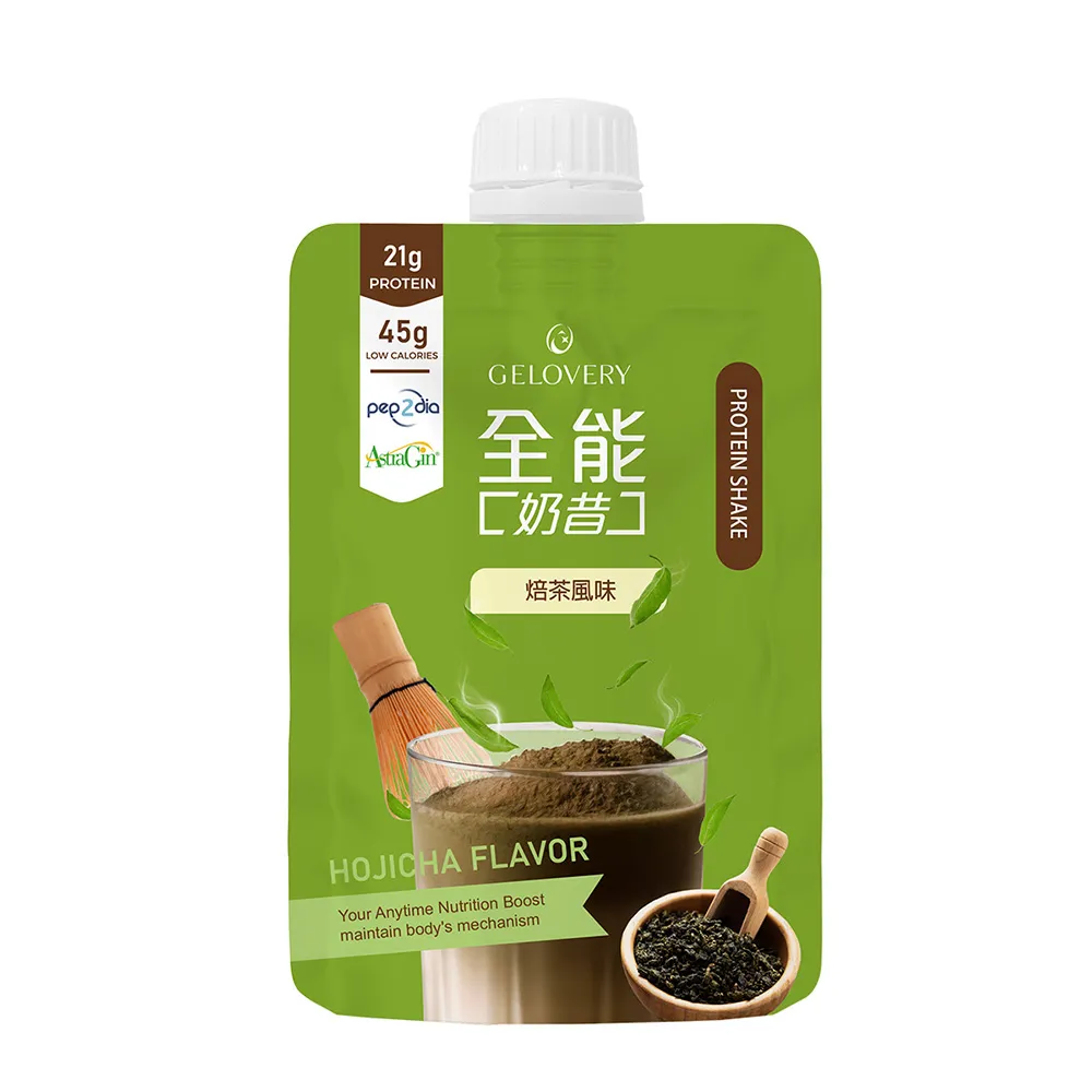 【Gelovery 愷達生醫】全能奶昔 - 焙茶風味 10包/盒 (45g/包)