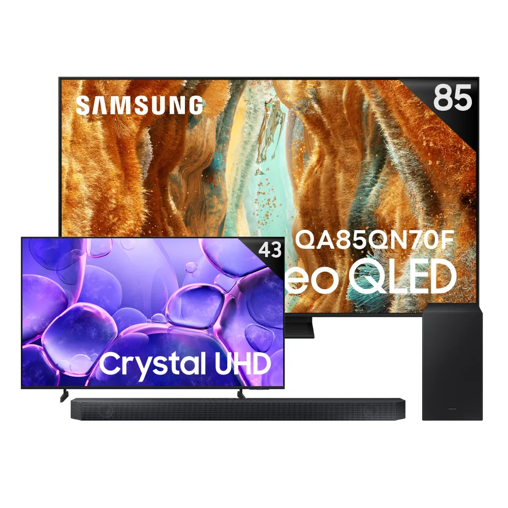 【Samsung 三星】85型 4K Neo QLED 144Hz Mini LED AI智慧顯示器 85QN70F 壁掛安裝(QA85QN70FAXXZW)