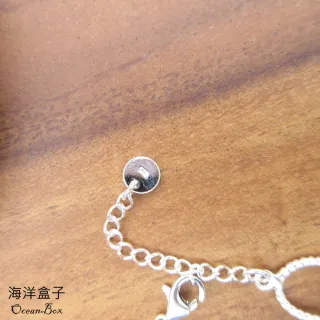 【海洋盒子】幾何麻花拼接設計S925純銀手鍊.附贈禮盒