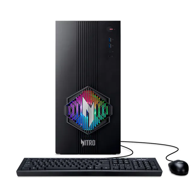 【Acer 宏碁】+遊戲手把★R7 RT9070XT 電競電腦(N30-100/R7-8700F/32GB/1TB/RX9070XT/W11)