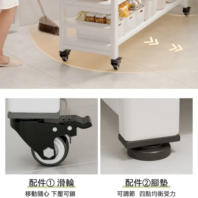 【MINE 家居】電器架 收納架 100*40公分 黑架/白架-雙色選購 贈送頂級輪子 (電器架  廚房架 中島桌)