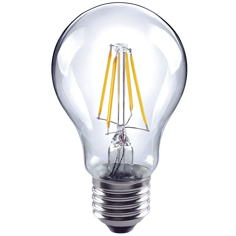 買四送一 LED A60球型燈泡 全電壓 6.5W E27 白光 5入(燈絲燈 仿鎢絲燈60W LED燈)