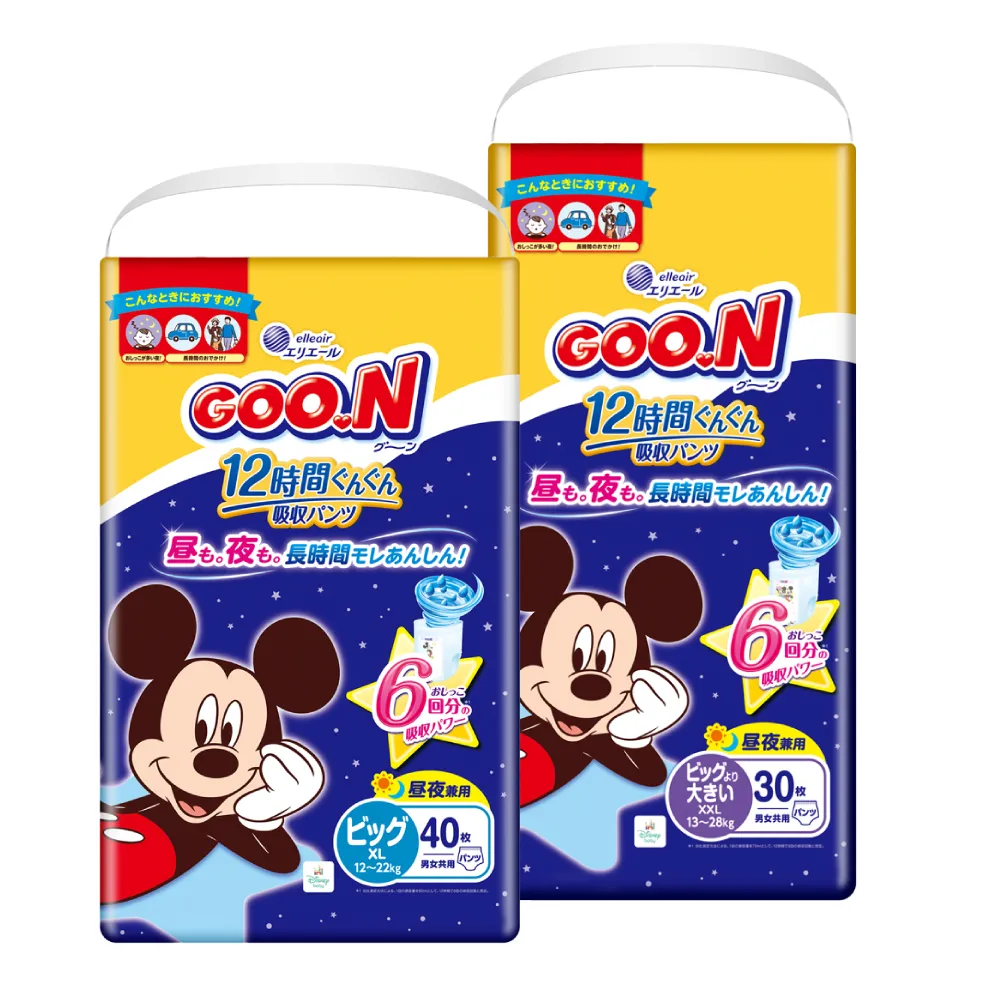 【GOO.N】日本大王12小時超吸收-褲型XL-XXL