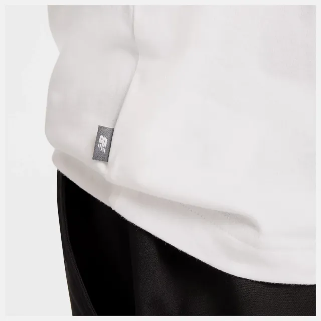 【NEW BALANCE】NB 短袖上衣 男 美規 白 MT62E2FFWT