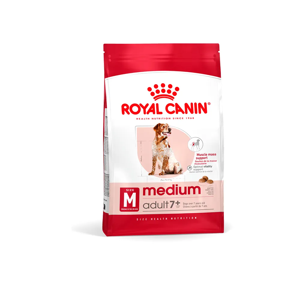 【ROYAL 法國皇家】中型熟齡犬7+專用飼料 M+7 15KG(狗乾糧 狗飼料)