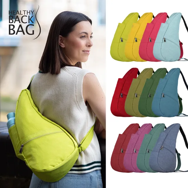 【HEALTHY BACK BAG】官方直營-基本款 TEXTURED NYLON SMALL 斜背包-9色可選(期間限定)