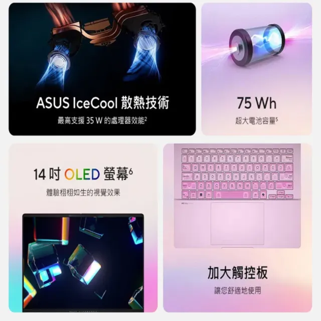 【ASUS 華碩】Office2024組★14吋Ultra 5輕薄AI筆電(VivoBook S S5406SAL/Ultra 5-226V/16G/512G/莓果粉)