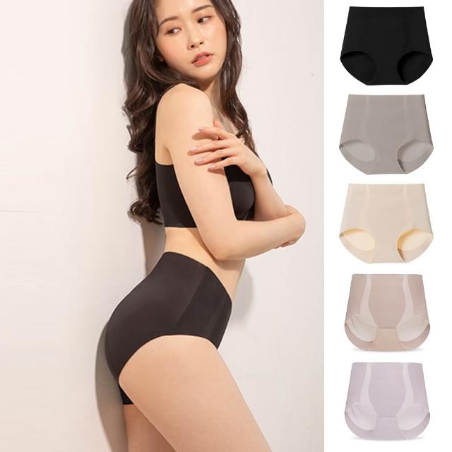 【蒂巴蕾】6件組-中高腰無痕抗菌內褲-薄透冰絲/收復冰肌 女(桑蠶絲 女內褲 高腰內褲 大尺碼 包覆內褲)