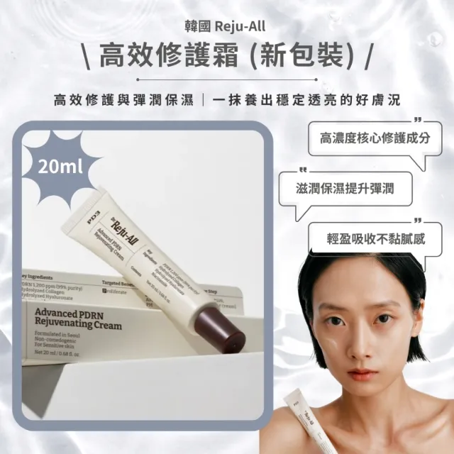 【Dr.Reju-All】韓國Reju-All高效修護霜(新包裝)-20ml*2入組