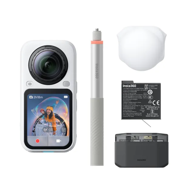 【Insta360】X6 全景運動相機萬能套裝+無憂換1年版(公司貨)