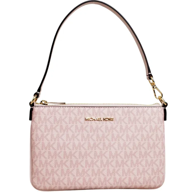 【Michael Kors】MK JET SET TRAVEL防刮皮革單層大手拿包/MK手拿包/手腕包/MK兩用包(多款任選)