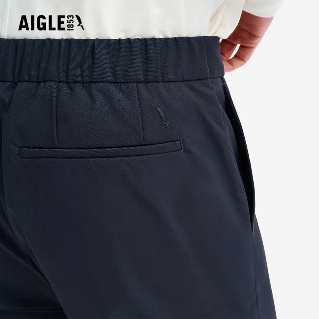 【AIGLE】女 抗UV防潑七分褲｜AG-5P275A057 深藍(女褲 防曬 抗UV 防潑水褲 機能褲 休閒褲 七分褲)