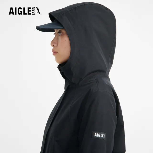 【AIGLE】女 GORE-TEX 防水透氣外套｜AG-FBF75A100 黑色(女外套 防水透氣外套 防風外套 Goretex)